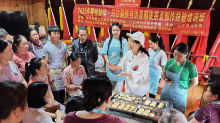 粤桂协作送技下乡，三江茶点技能培训点亮乡村振兴路