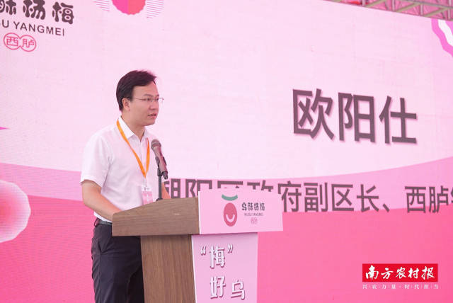 潮阳区政府副区长、西胪镇党委书记欧阳仕。 潮阳区政府副区长、西胪镇党委书记欧阳仕。