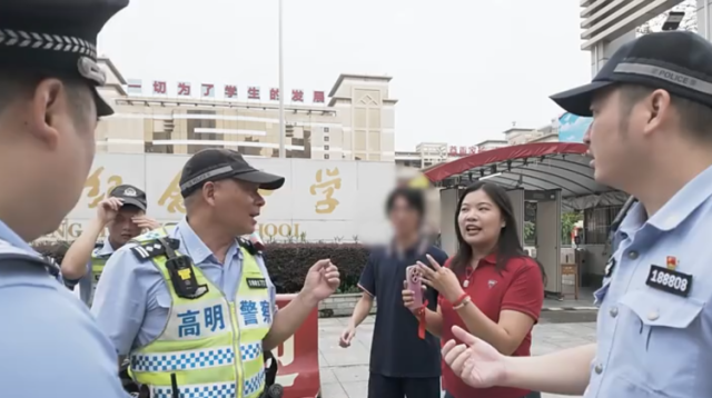 视频｜高明一考生忘带身份证准考证，民警火速助其取回