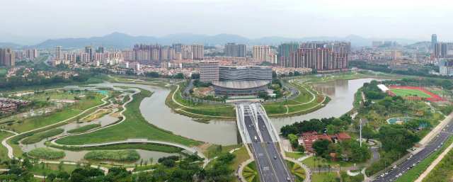  惠阳中心城区俯瞰图。