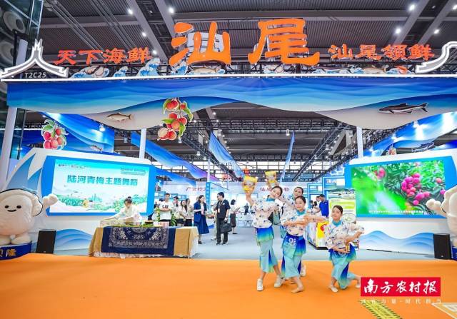 陆河青梅主题舞蹈、采茶舞等现场展现活力陆河及陆河好物。