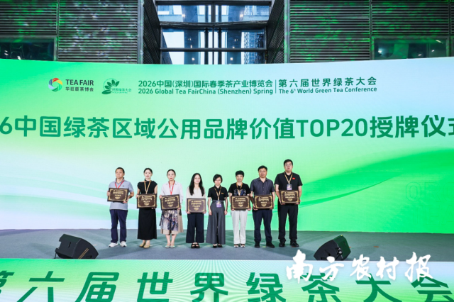 2026中国绿茶区域公用品牌价值TOP20授牌仪式 2026中国绿茶区域公用品牌价值TOP20授牌仪式