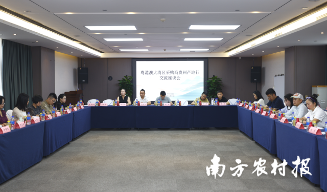 粤港澳大湾区采购商贵州产地行交流座谈会现场。李思乐摄 粤港澳大湾区采购商贵州产地行交流座谈会现场。李思乐摄