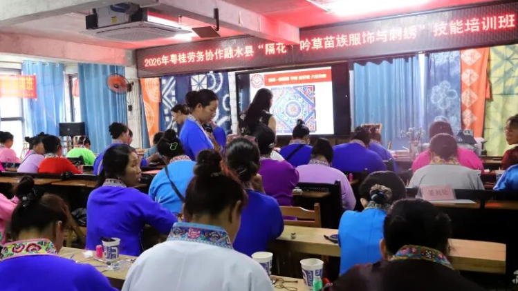 粤桂协作送技能，苗绣非遗让妇女顾家增收两不误