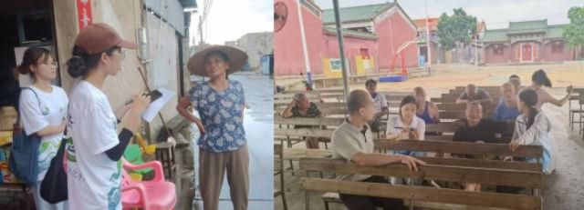 广东生态工程职业学院“百千万工程突击队”积极通过村民访谈深入了解雷州相关村落历史文化情况。