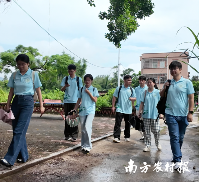 广东第二师范学院师生进村调研。