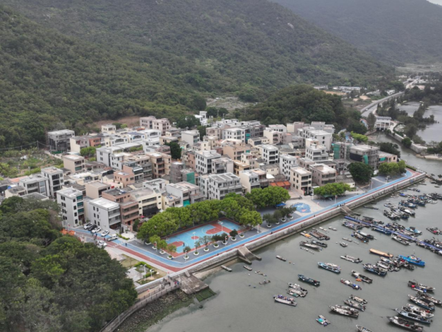 南澳三澳村航拍图。蔡智灿摄 南澳三澳村航拍图。蔡智灿摄