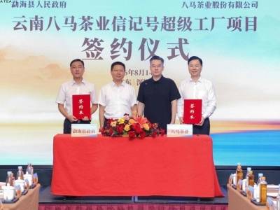 八马信记号超级工厂签约“中国普洱茶第一县”