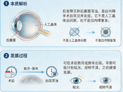 白内障手术做完几年又模糊？原来是后发障在作祟
