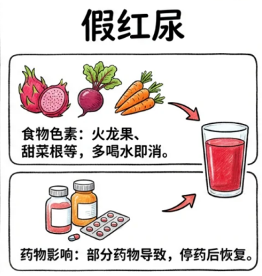 尿色发红别大意,教你分清警报