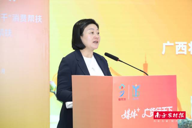 广西壮族自治区人民政府副秘书长、粤桂协作工作队领队熊瑛致辞。