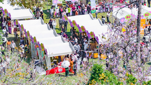 3月14日至15日,华南农业大学花海之中,“广货行天下·粤牧优品”文明集市促消费活动人气爆棚。 3月14日至15日,华南农业大学花海之中,“广货行天下·粤牧优品”文明集市促消费活动人气爆棚。
