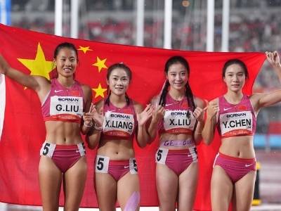 42秒96！中国队卫冕，梁小静携队友斩获广东第16金