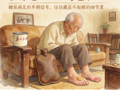 老年糖尿病足部日常护理，远离烂脚风险